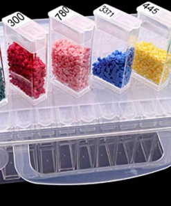 Tic-Tac Diamond Painting Aufbewahrungsbox 64 Stück