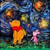 Diamond Painting Winnie The Pooh Starry Night PK198
