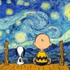 Diamond Painting Snoopy Starry Night PK284