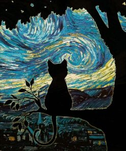 Diamond Painting Cat Starry Night PK305