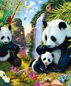 Panda Family Diamond Painting Kit - DIY