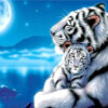 White Tiger Diamond Painting Kit - DIY