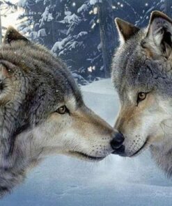 Lover Wolf Diamond Painting Kit - DIY