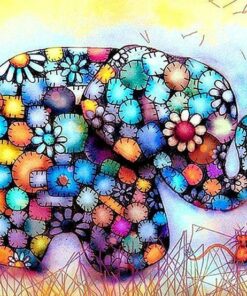 Color Elephant Diamond Painting Kit - DIY