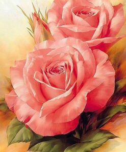 Pink Flower Diamond Painting Kit - DIY