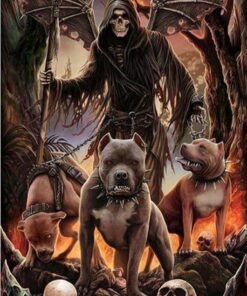 Skull With Dog Diamond Painting Kit - DIY