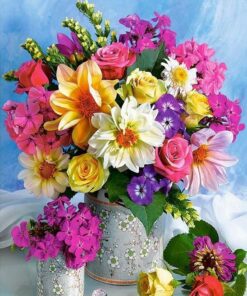 Bright Flowers Diamond Painting Kit - DIY