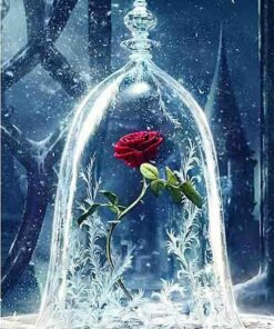 Rose Diamond Cross Stitch Crystal Diamond Painting Kit - DIY