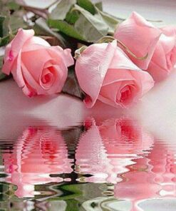 Flower Pink Diamond Painting Kit - DIY