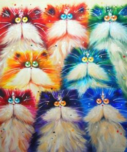 Colorful Cat Diamond Painting Kit - DIY
