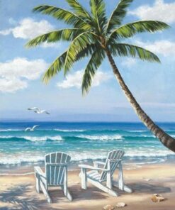 Beach & Coconut Diamond Painting Kit - DIY
