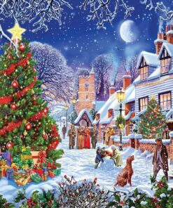 Village Christmas Tree Diamond Painting Kit - DIY