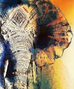 Elephant Pattern Diamond Painting Kit - DIY