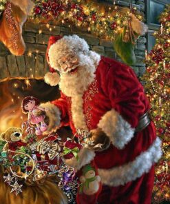 Christmas Santa Claus Cross Stitch Diamond Painting Kit - DIY