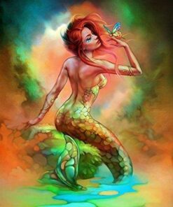 Mermaid Colors Full Diamond Painting Kit - DIY