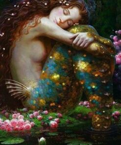 Mermaid Sleeping Diamond Painting Kit - DIY