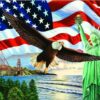 Eagle Liberty Statue Diamond Painting Kit - DIY