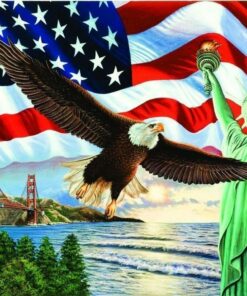 Eagle Liberty Statue Diamond Painting Kit - DIY