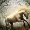 Horses White Bright Diamond Painting Kit - DIY