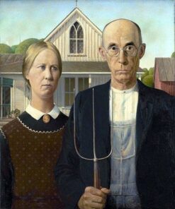 American Gothic by Grant Wood Diamond Painting Kit - DIY