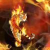 Tiger Fire Diamond Painting Kit - DIY