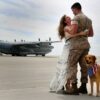 Military Wife And Dog Diamond Painting Kit - DIY