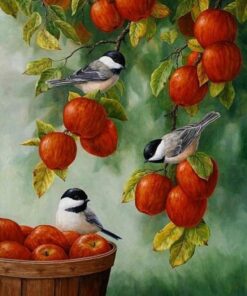 Apple Birds Diamond Painting Kit - DIY