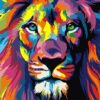Lion Colors Full Diamond Painting Kit - DIY
