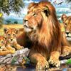 Lion Family Diamond Painting Kit - DIY