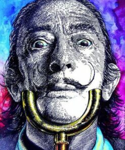 Salvador Dali Blue Diamond Painting Kit - DIY