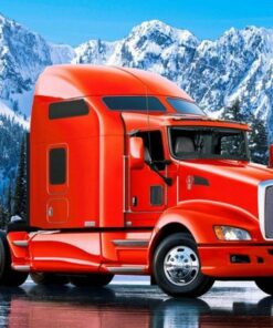 Red Truck Ice Diamond Painting Kit - DIY