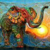 Elephant Big Full Colors Diamond Painting Kit - DIY