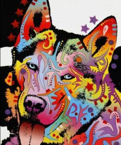 Husky Colors Diamond Painting Kit - DIY