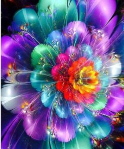 Rainbow Flowers Diamond Painting Kit - DIY Rainbow Flowers-4