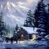 Cabin Horses Diamond Painting Kit - DIY