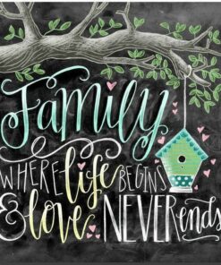 Family Live Love Colors Diamond Painting Kit - DIY