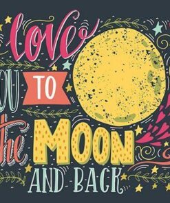 Love Moon Diamond Painting Kit - DIY
