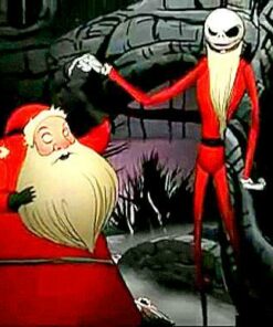 Nightmare Before Christmas Santa Diamond Painting Kit - DIY