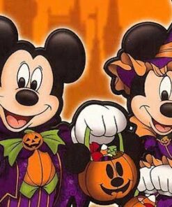 Mickey and Minnie Mouse Cute Halloween